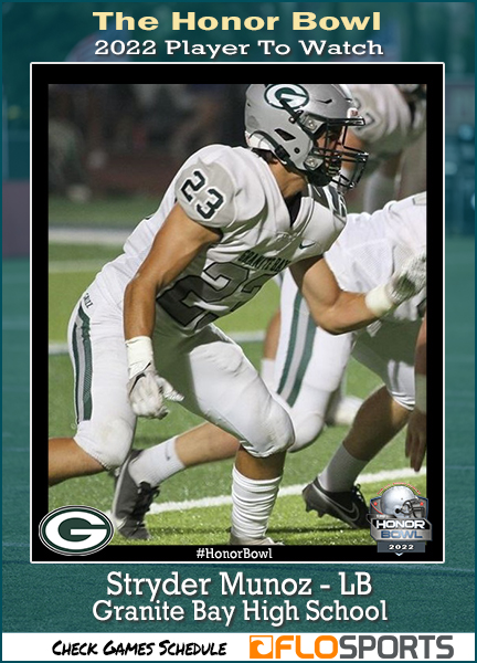Stryder Munoz - LB Stryder Munoz - LB