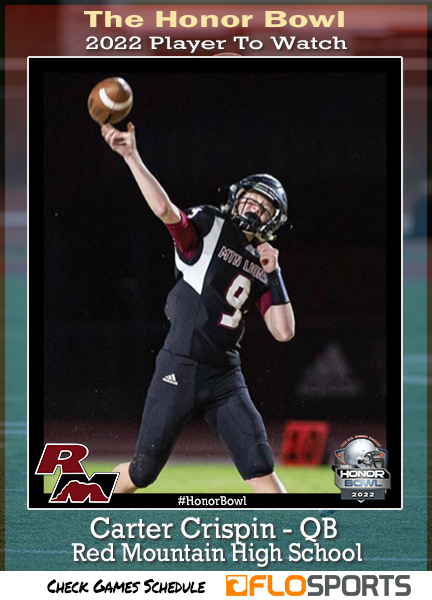 Carter Crispin - QB Carter Crispin - QB