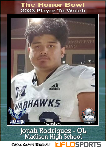 Jonah Rodriguez - OL Jonah Rodriguez - OL