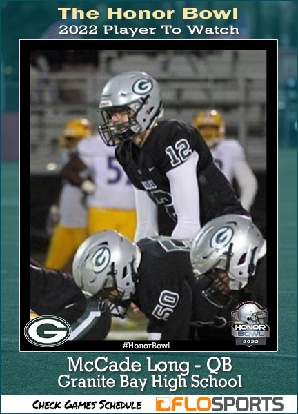 McCade Long - QB McCade Long - QB